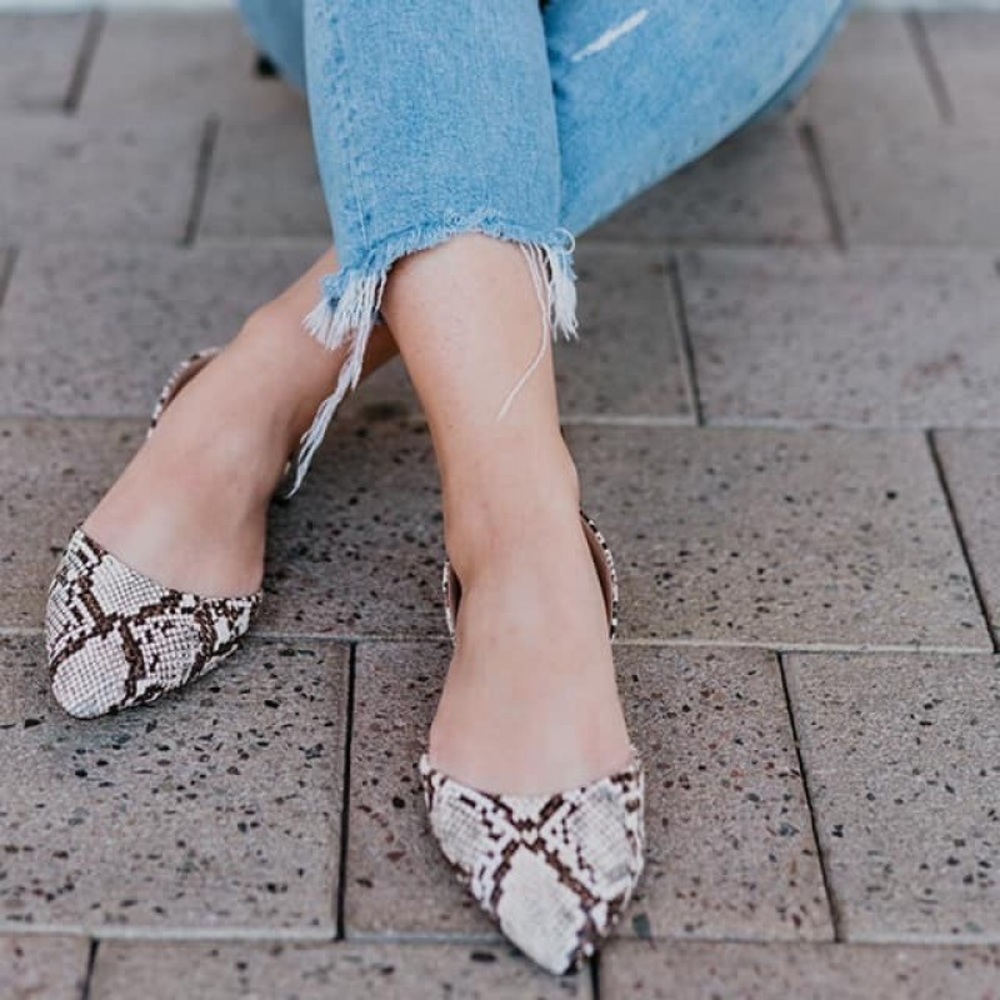 Snake Charmer Travel Flats